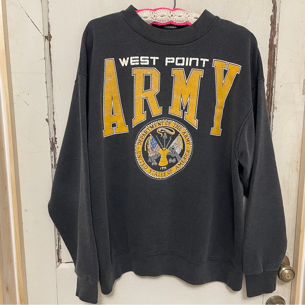 Gray and Yellow Graphic Sweatshirt